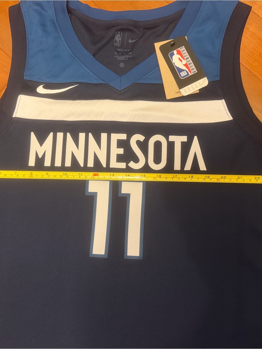 Nike Minnesota Timberwolves Navy and White #11 Reid Basketball Jersey - Picture 4 of 8
